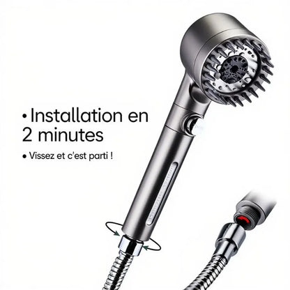 HYDROLUXE™ – Pommeau de douche filtrant